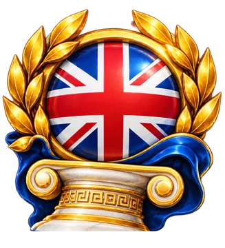 Union Jack laurel badge